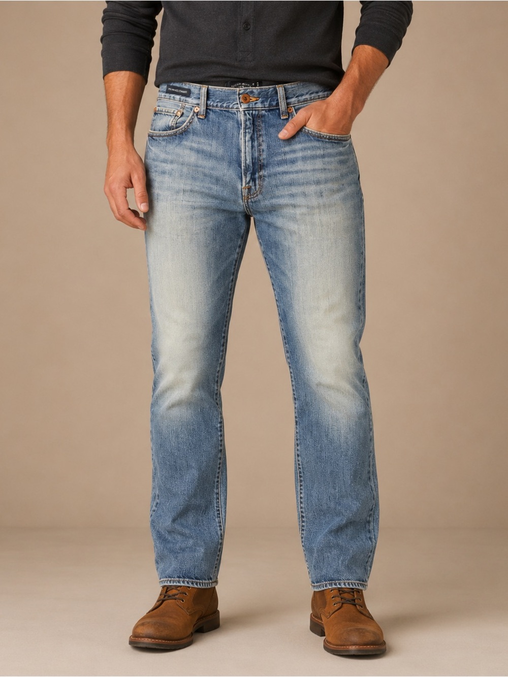 Lucky Brand Light Wash Straight Jeans - Blue